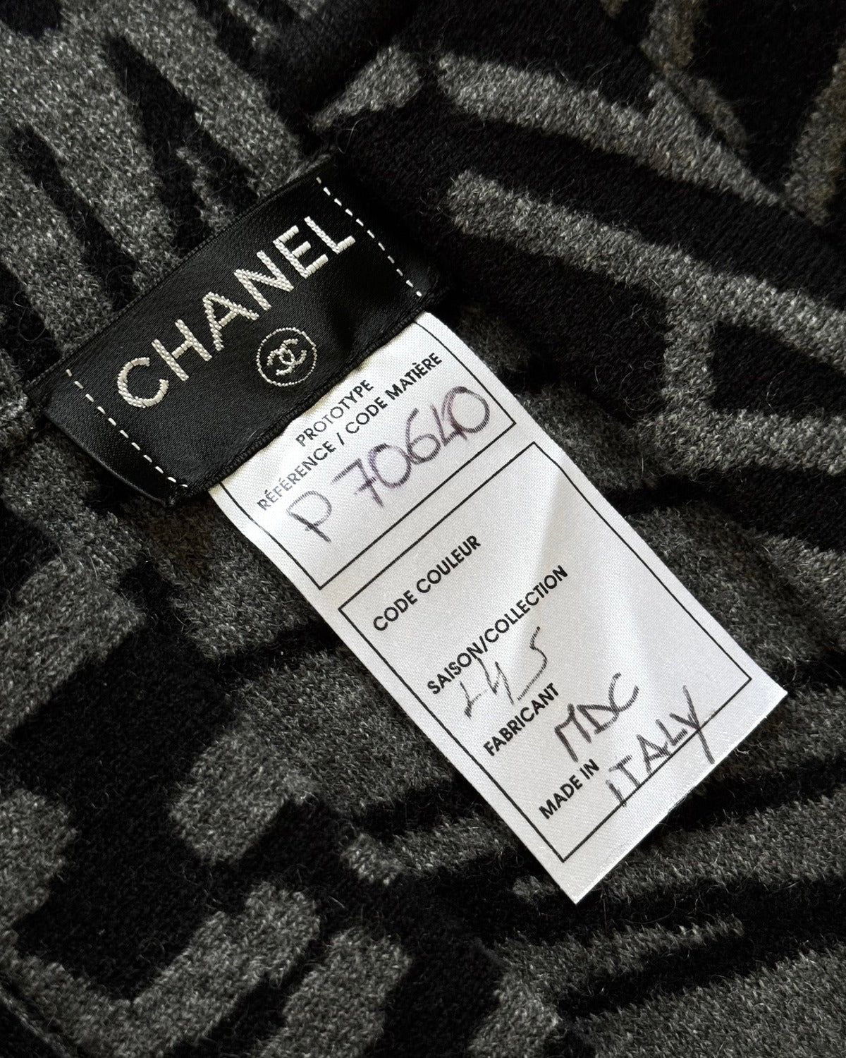 Chanel 2021 Coco Neige Hooded Logo Knit Jacket Sample