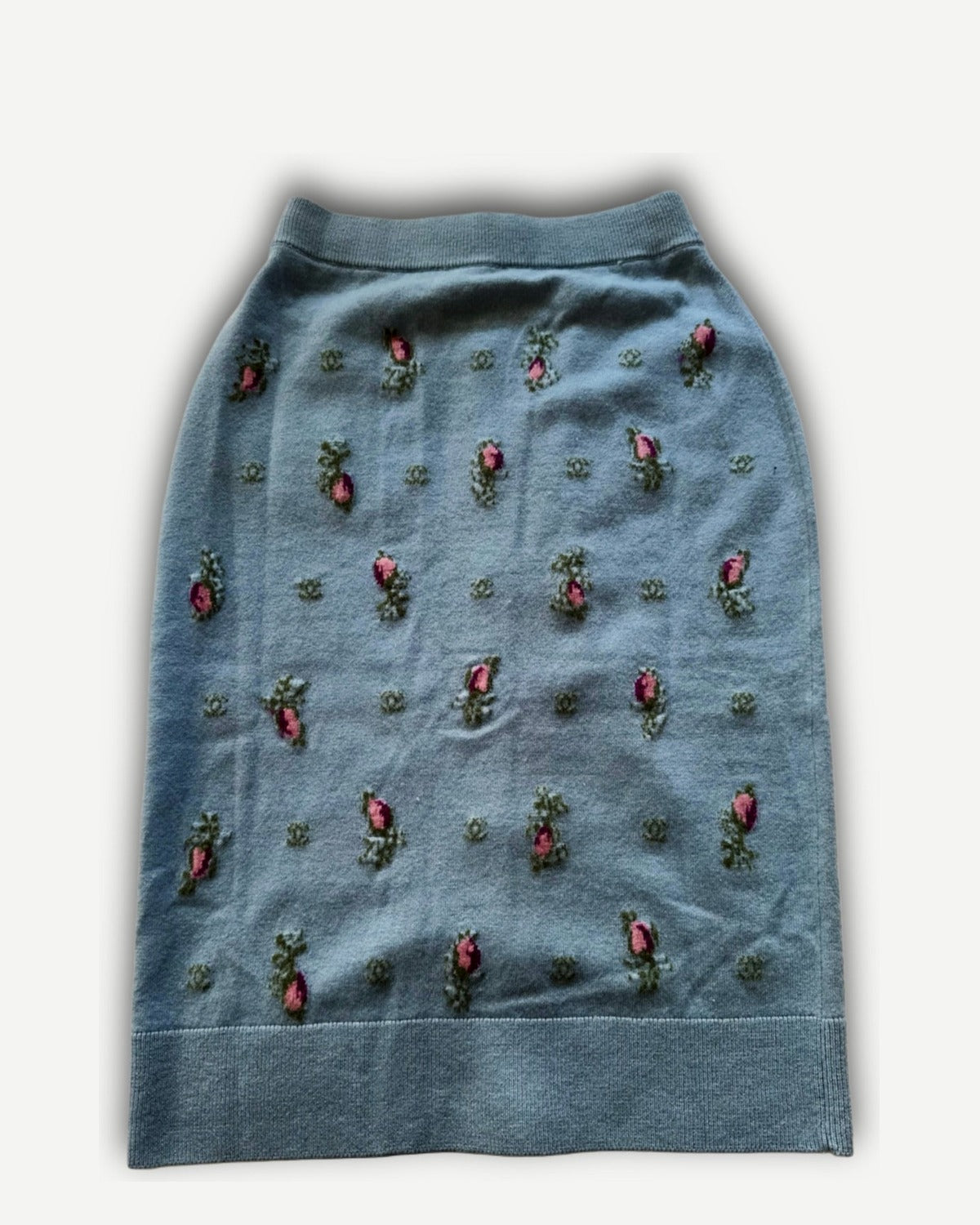 Chanel 2024 Cashmere Floral Skirt Sample