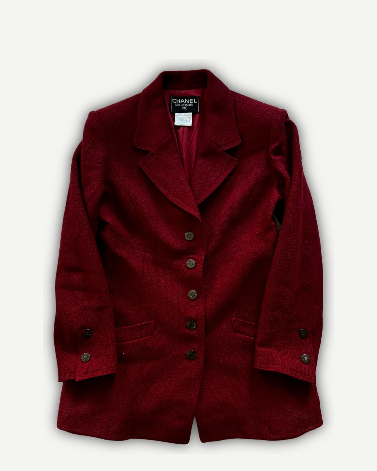 Chanel AW97 by Karl Lagerfeld Blood Red Coat