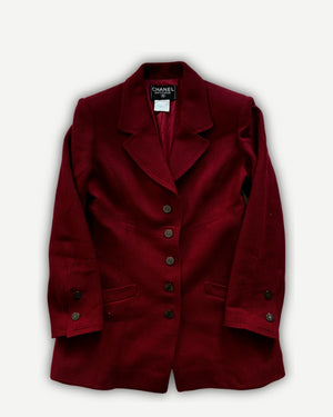 Chanel AW97 by Karl Lagerfeld Blood Red Coat