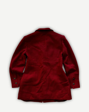 Chanel AW97 by Karl Lagerfeld Blood Red Coat