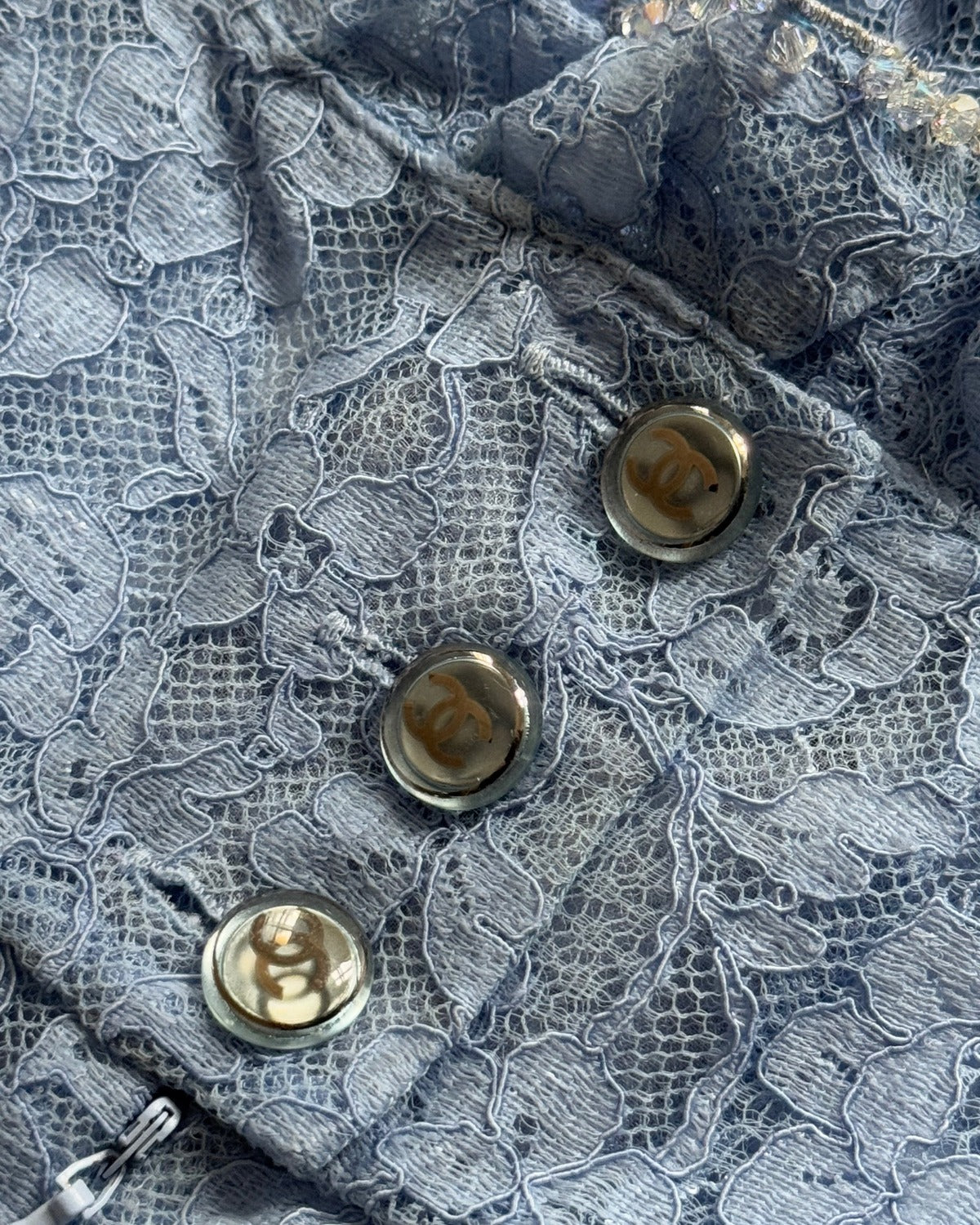 Chanel 2024 Laced Embellished Floral Jumpsuit Sample