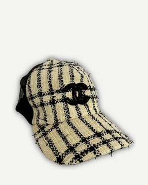 Chanel 2025 Tweed Logo Trucker Cap Sample