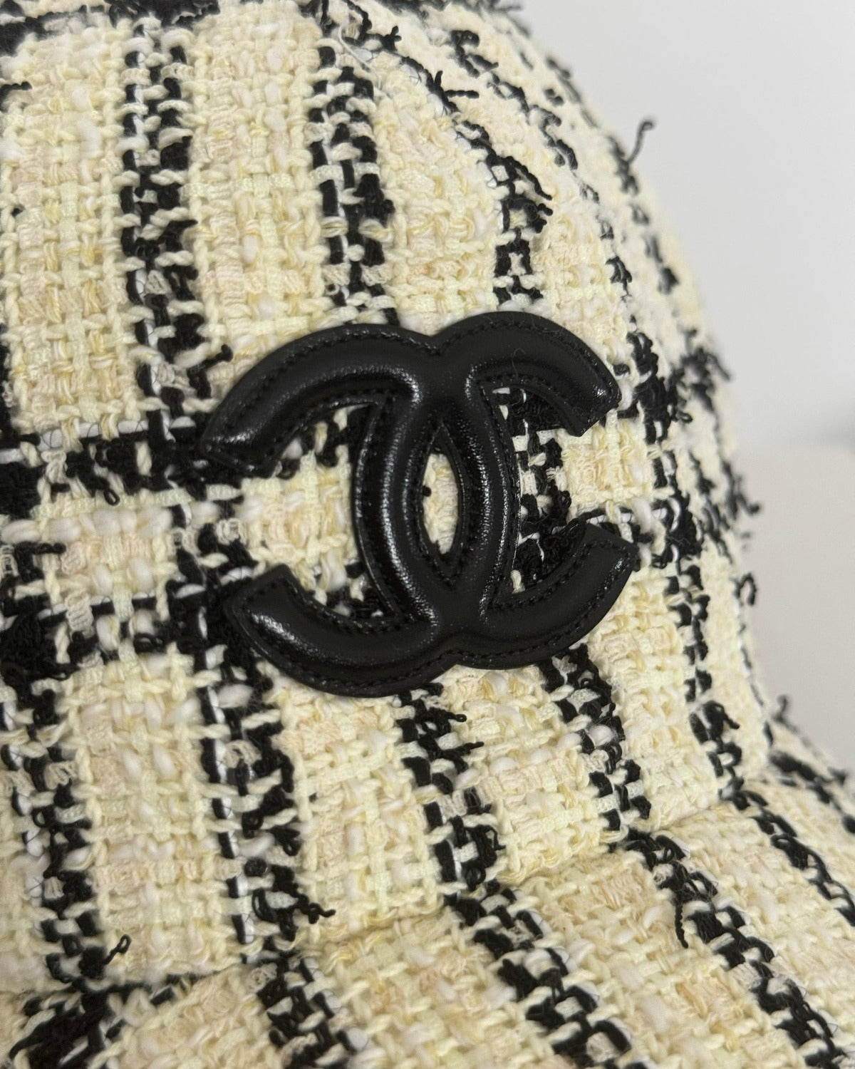 Chanel 2025 Tweed Logo Trucker Cap Sample