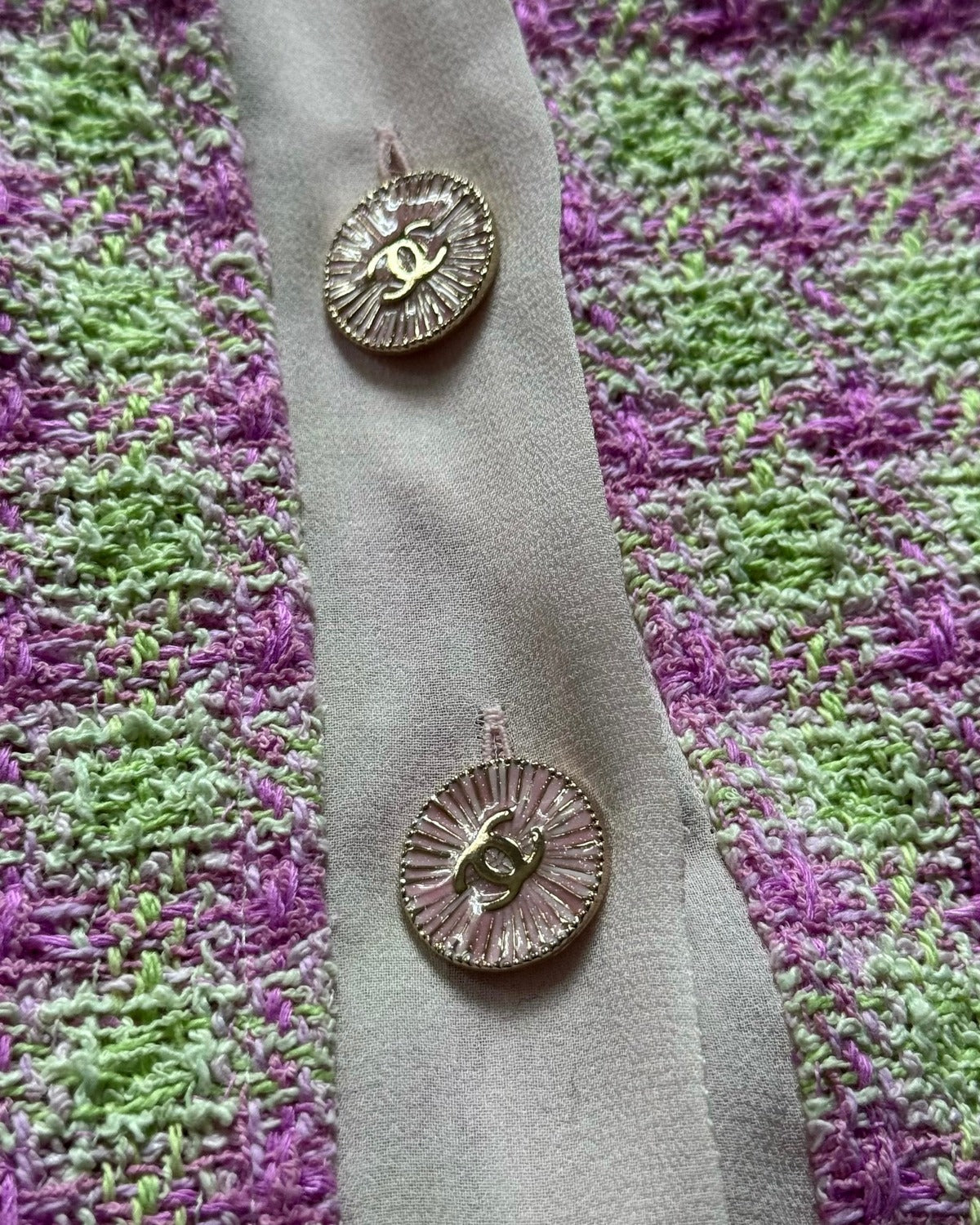 Chanel SS25 Multicolor Buttoned Vest Runway Sample