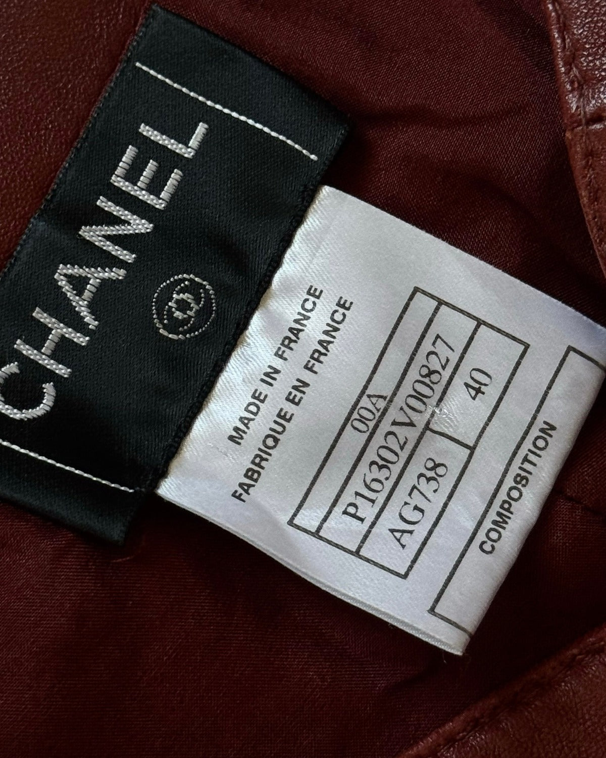 Chanel AW00 by Karl Lagerfeld Red Flared Leather Pants