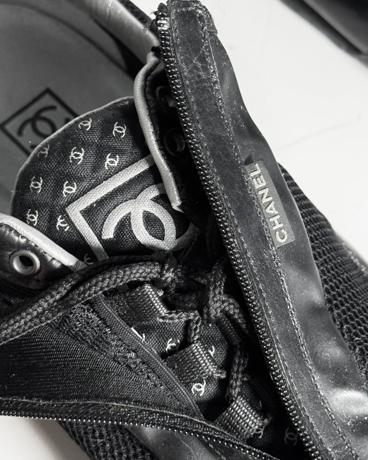 Chanel Sport 2002 by Karl Lagerfeld Scuba Zip Shoes