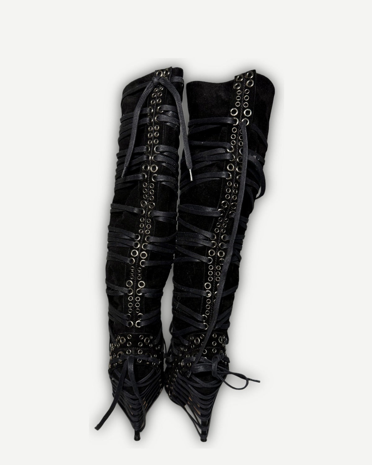 Jean Paul Gaultier 2000s Multi Lace Boots