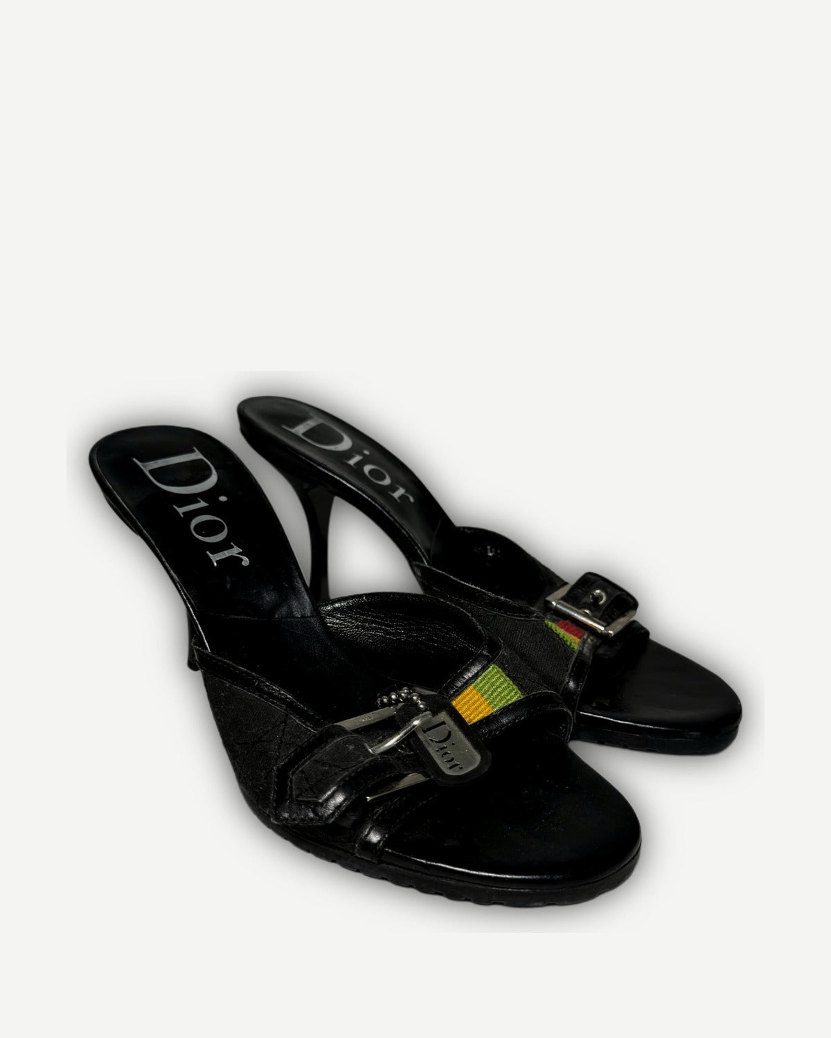 Christian Dior 2004 by John Galliano Rasta Dogtag Heels