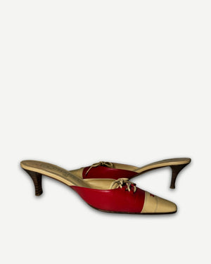 Chanel 2000s by Karl Lagerfeld Laced Mules