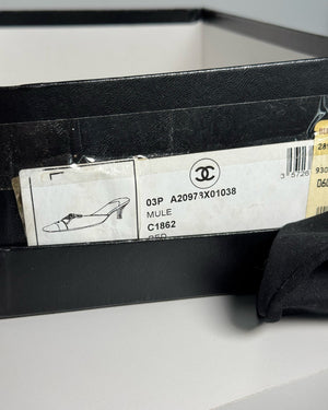 Chanel 2000s by Karl Lagerfeld Laced Mules