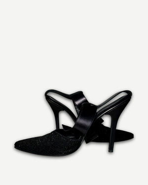 Gucci 1997 by Tom Ford Swarovski Crystal Beaded Ankle Strap Heels