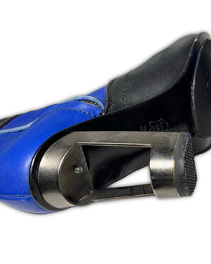 Dirk Bikkembergs 2001 Paneled Leather Metal Heel Zip Boots