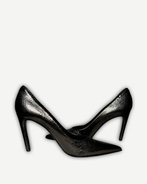 Helmut Lang 90s Snakeskin Heels