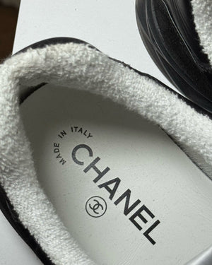 Chanel 2024 Black Tennis Sneaker
