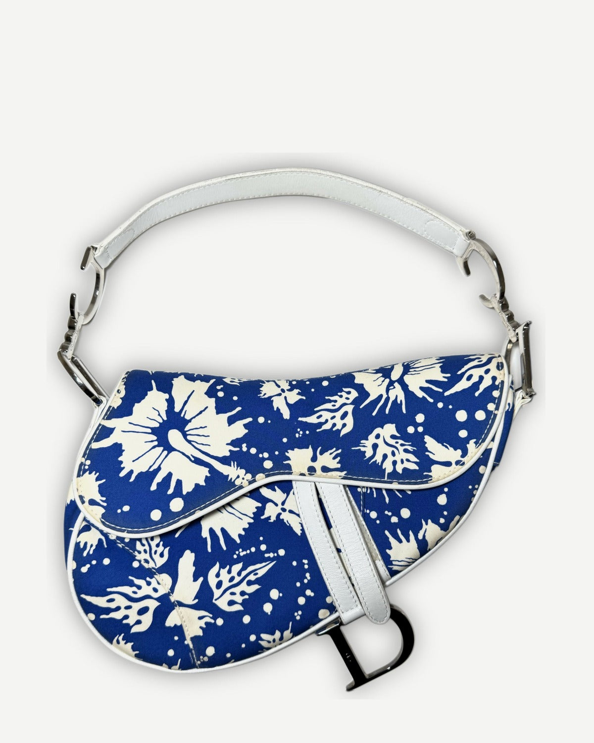 Christian Dior by John Galliano 2004 Surf Chick Hibiscus Saddle Bag