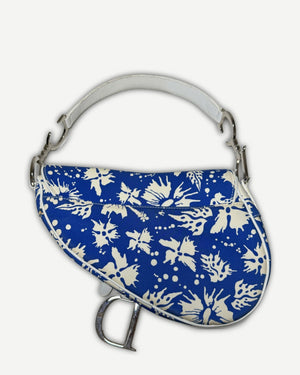 Christian Dior by John Galliano 2004 Surf Chick Hibiscus Saddle Bag