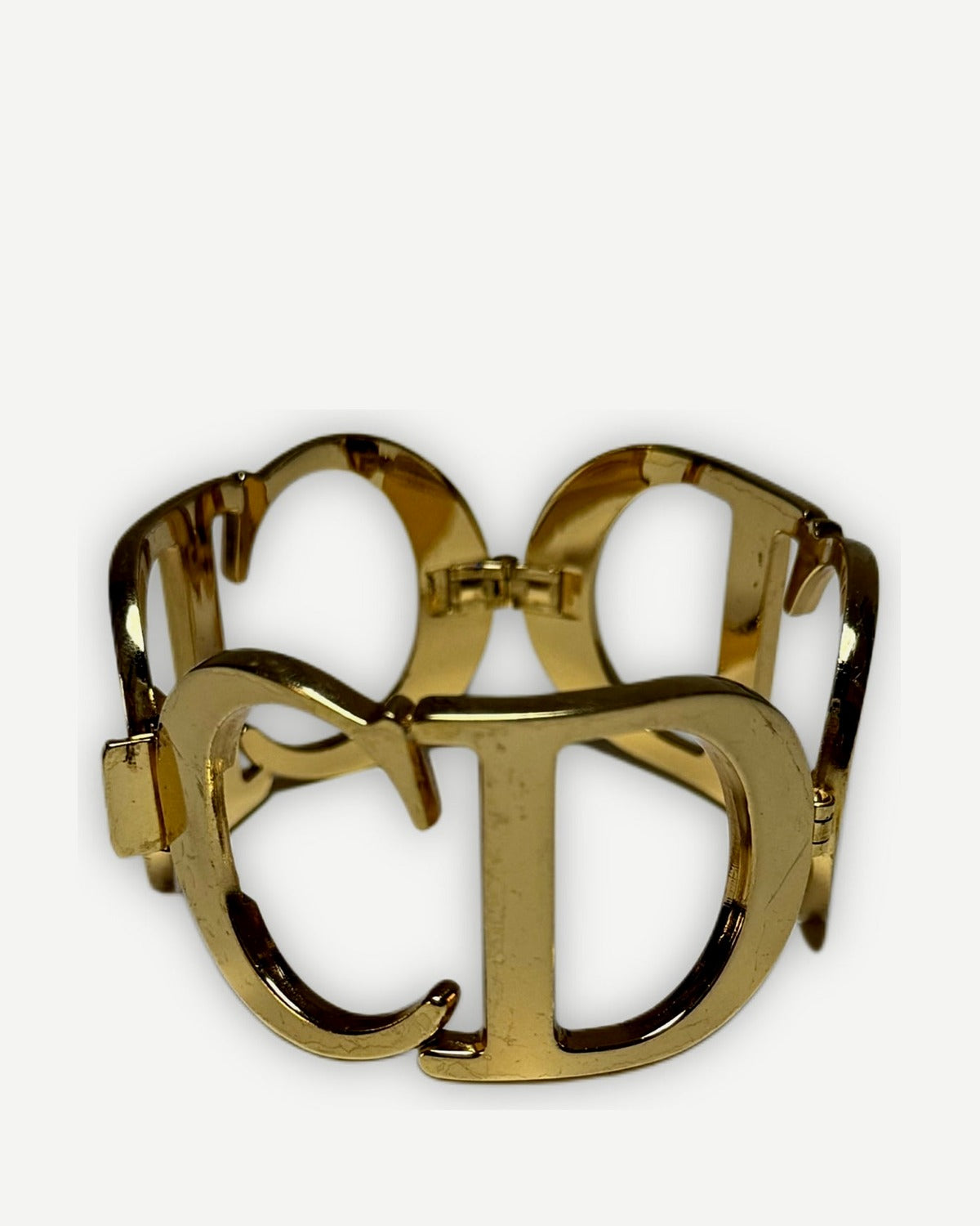 Christian Dior 1989 Oversized CD Logo Bracelet