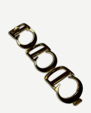 Christian Dior 1989 Oversized CD Logo Bracelet