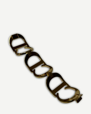 Christian Dior 1989 Oversized CD Logo Bracelet