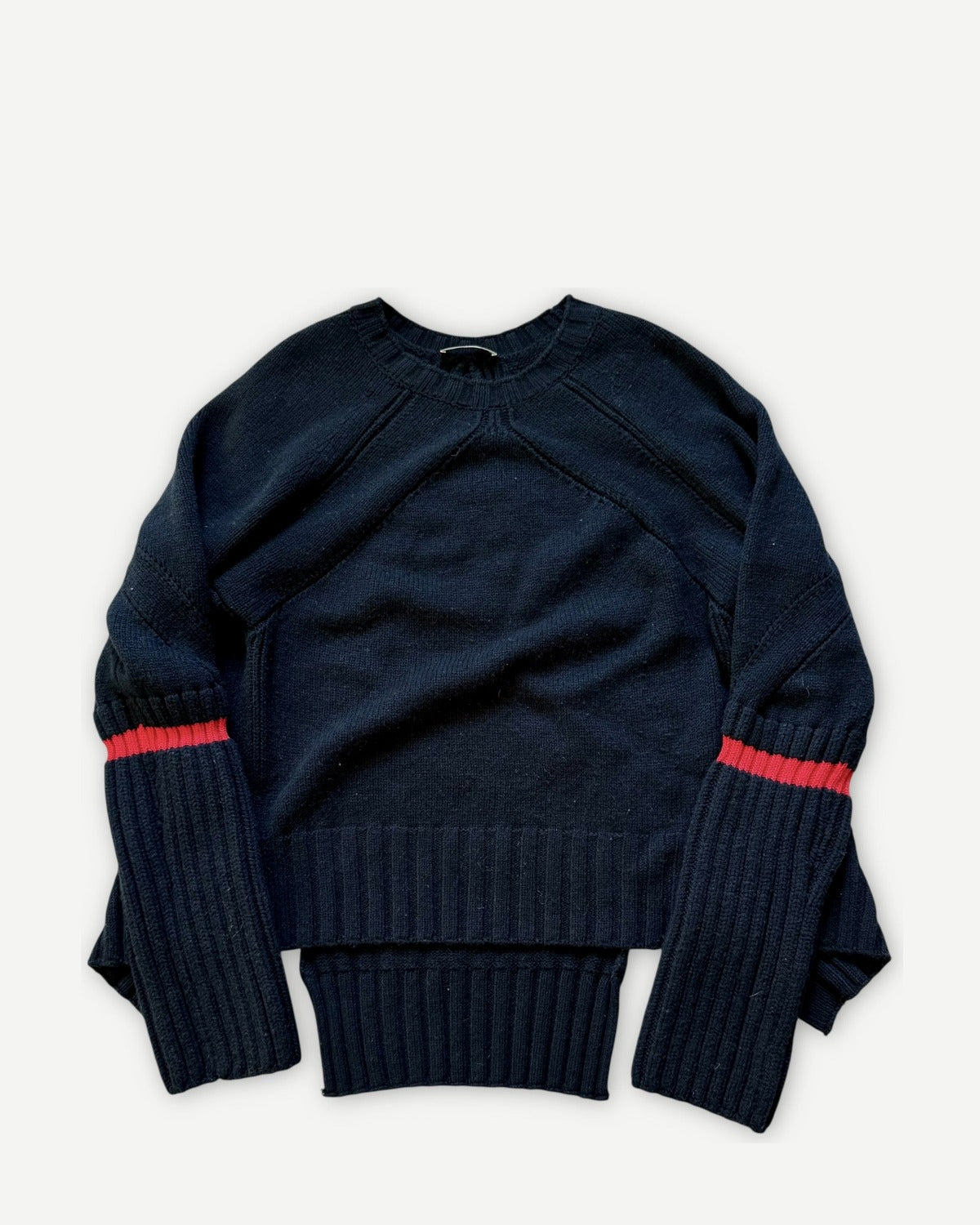 Celine by Phoebe Philo Oversized Paneled Navy Knit