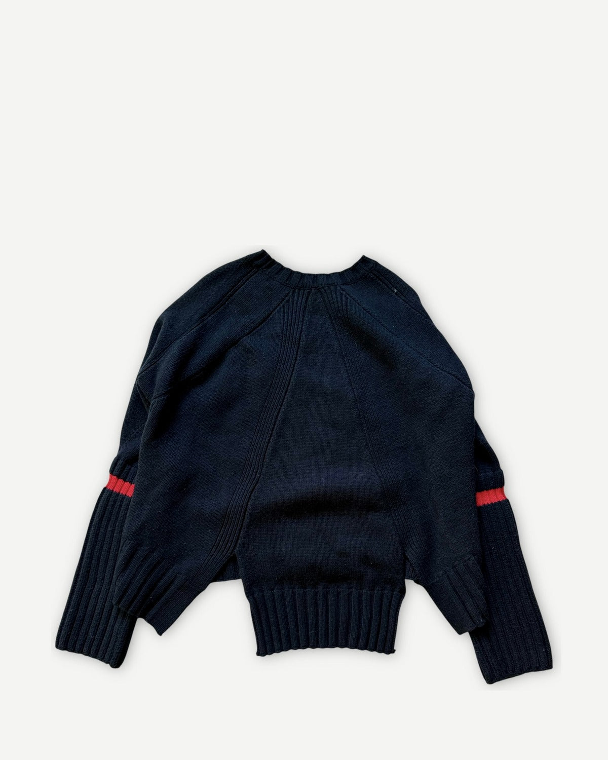 Celine by Phoebe Philo Oversized Paneled Navy Knit