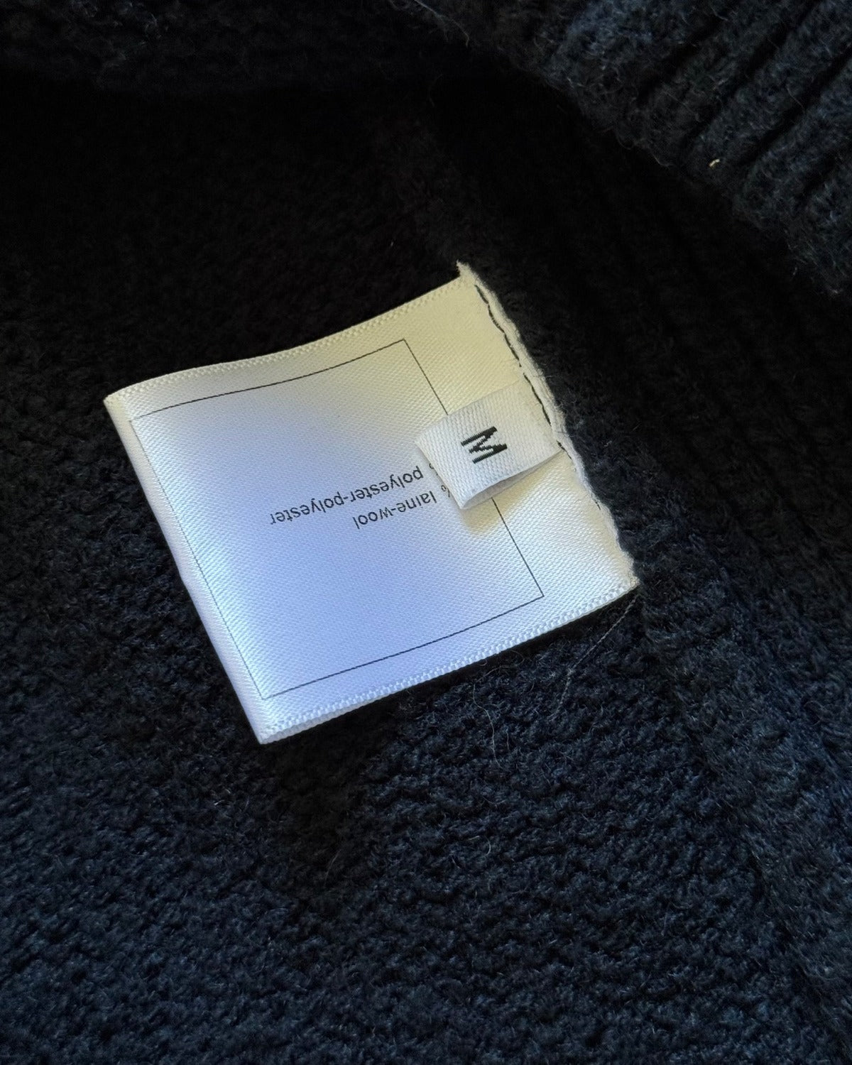 Celine by Phoebe Philo Oversized Paneled Navy Knit