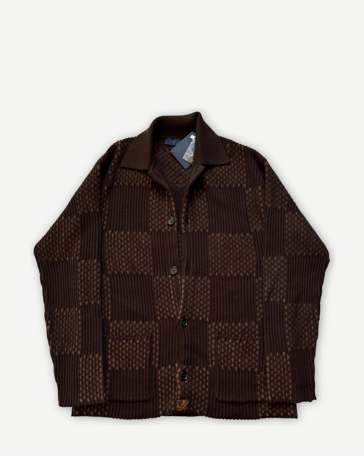 Louis Vuitton FW20 Nigo Giant Damier Rib Jacket