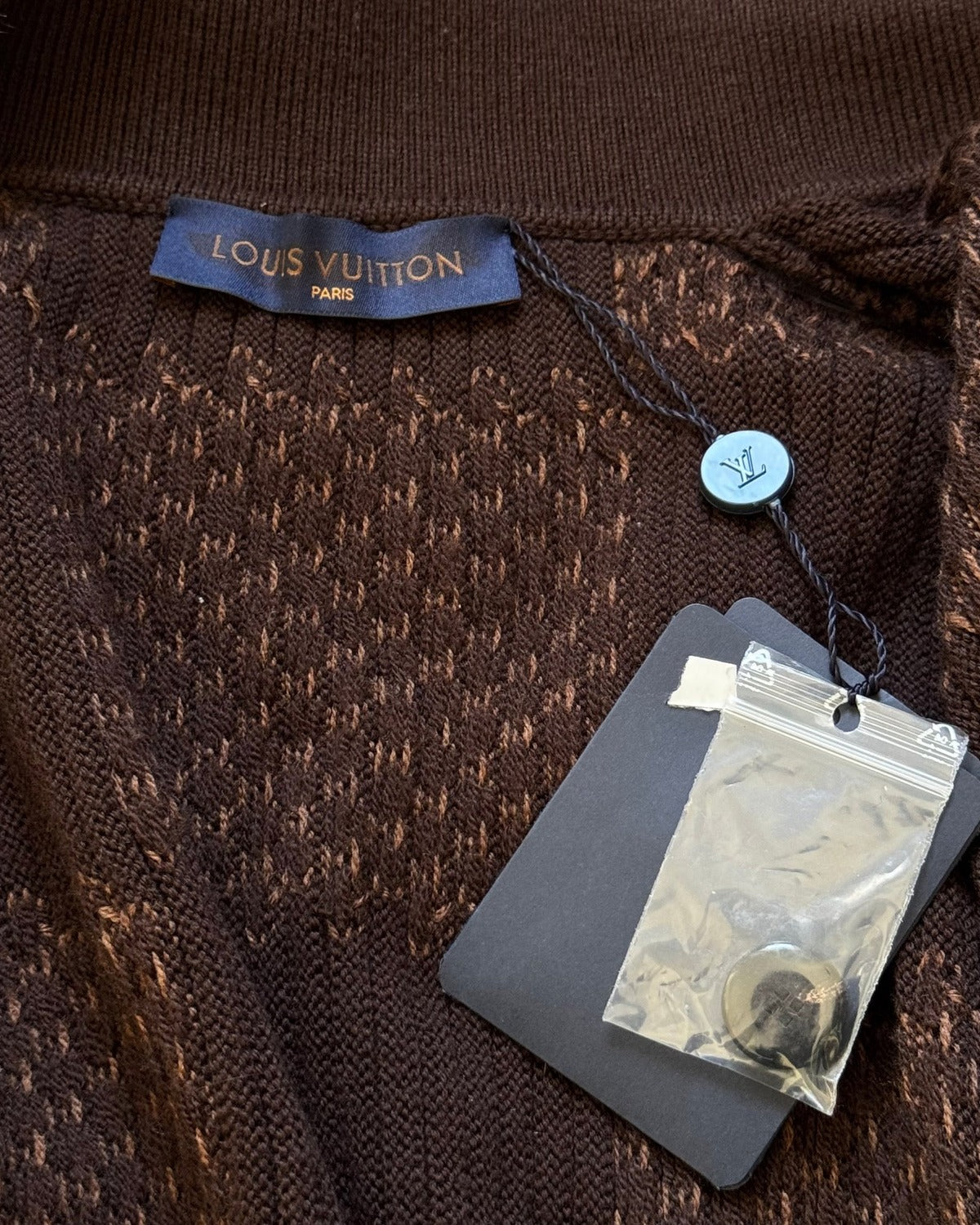 Louis Vuitton FW20 Nigo Giant Damier Rib Jacket