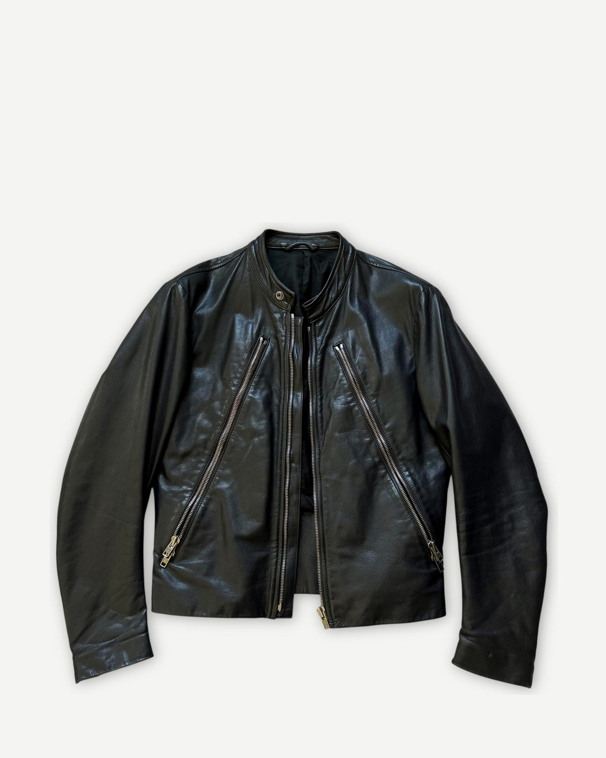 Maison Martin Margiela SS08 5 Zip Leather Biker Jacket