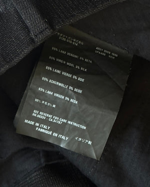 Prada AW09 Black Wool Silk Blend Pants