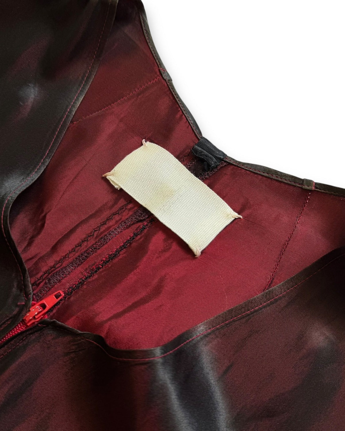 Maison Martin Margiela 1995 Blood Red Reconstructed Dress