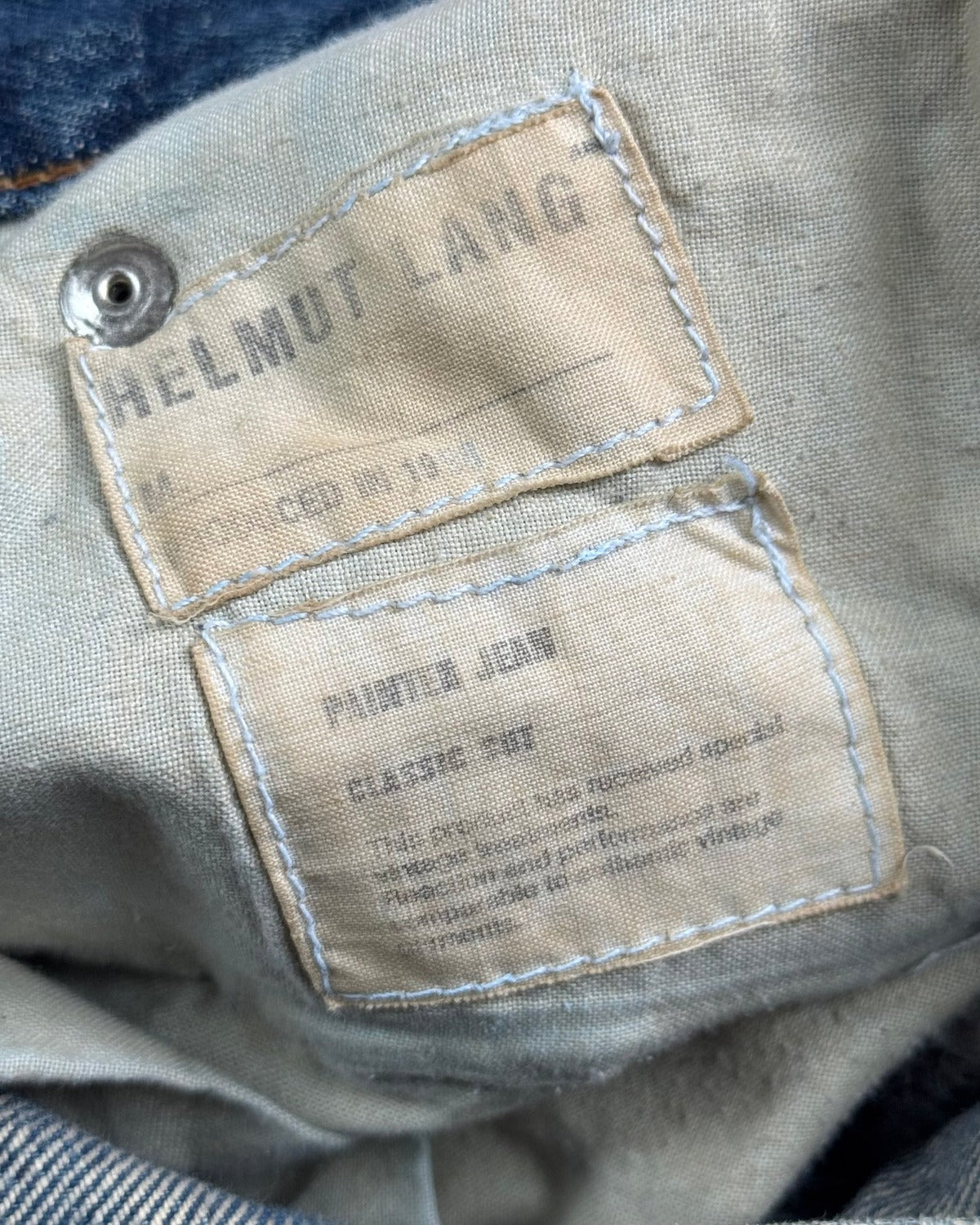 Helmut lang 1998 Painter Denim