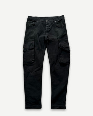 Helmut Lang SS04 Black Bondage Cargo Denim