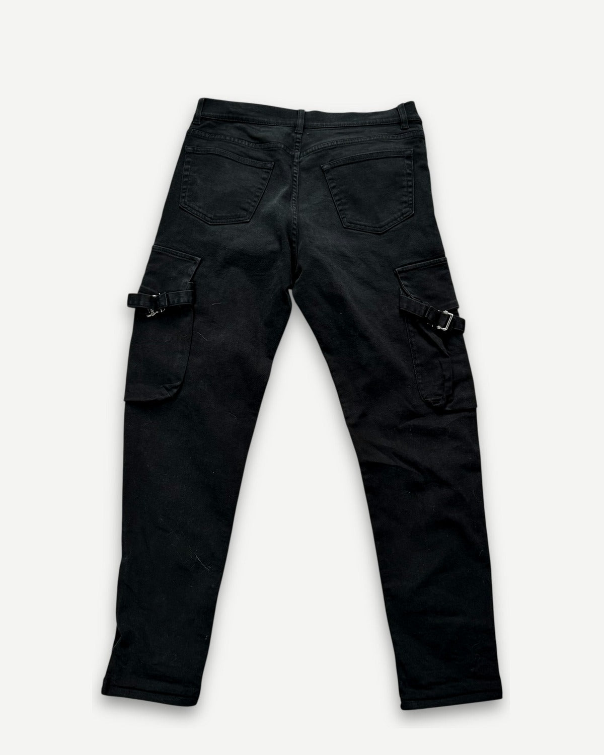 Helmut Lang SS04 Black Bondage Cargo Denim