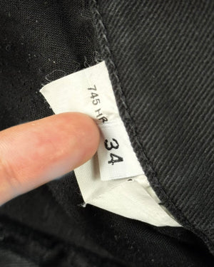 Helmut Lang SS04 Black Bondage Cargo Denim