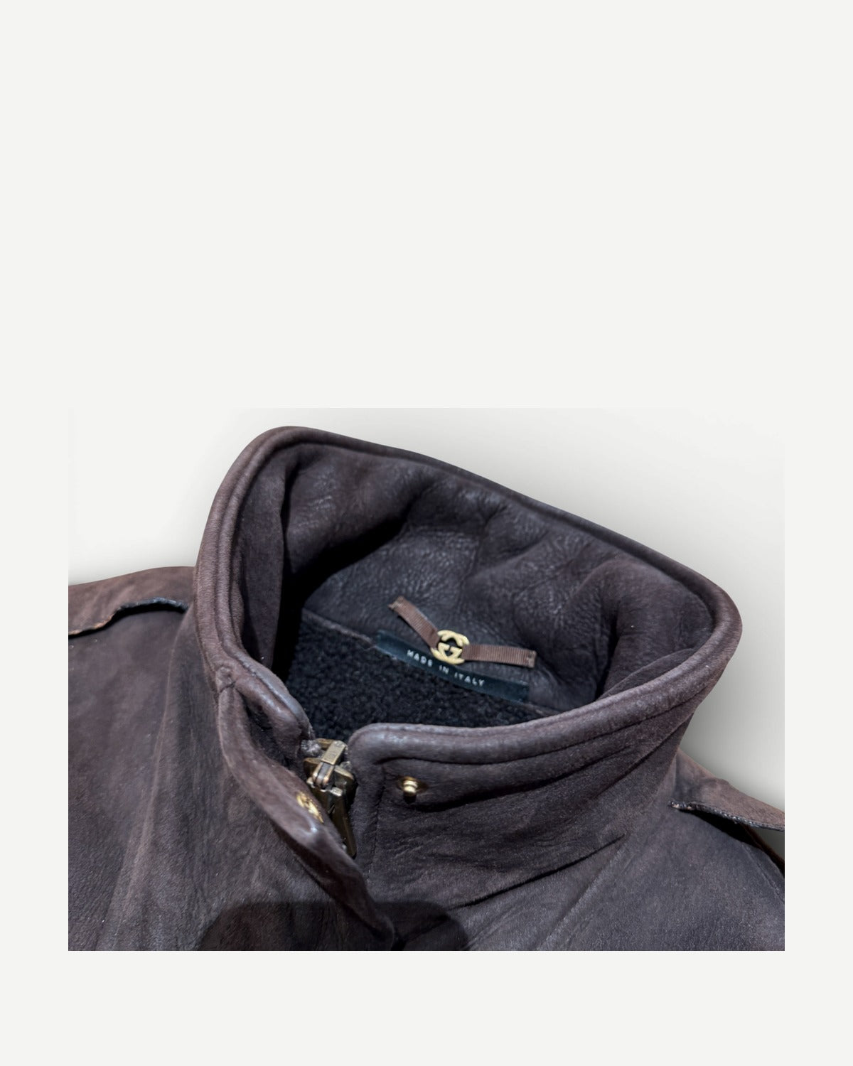 Gucci FW03 by Tom Ford Embroidered Shearling Coat