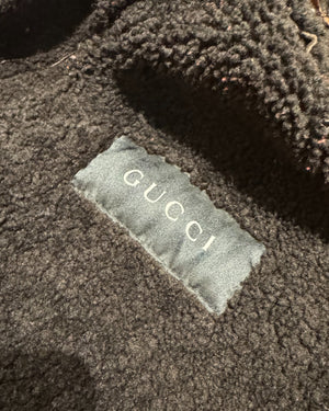 Gucci FW03 by Tom Ford Embroidered Shearling Coat