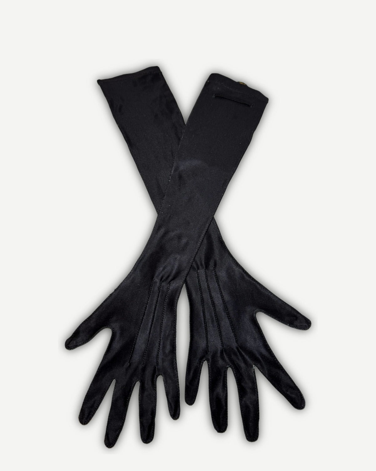Jean Paul Gaultier 80s Equator Black Long Gloves