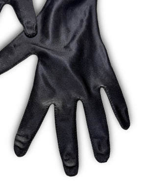 Jean Paul Gaultier 80s Equator Black Long Gloves