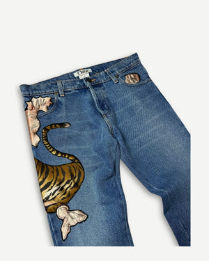 Chloe by Phoebe Philo FW03 Tiger Collage Denim