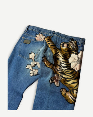 Chloe by Phoebe Philo FW03 Tiger Collage Denim