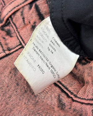 Chanel AW24 Bleach Dyed Wide Denim Shorts Sample
