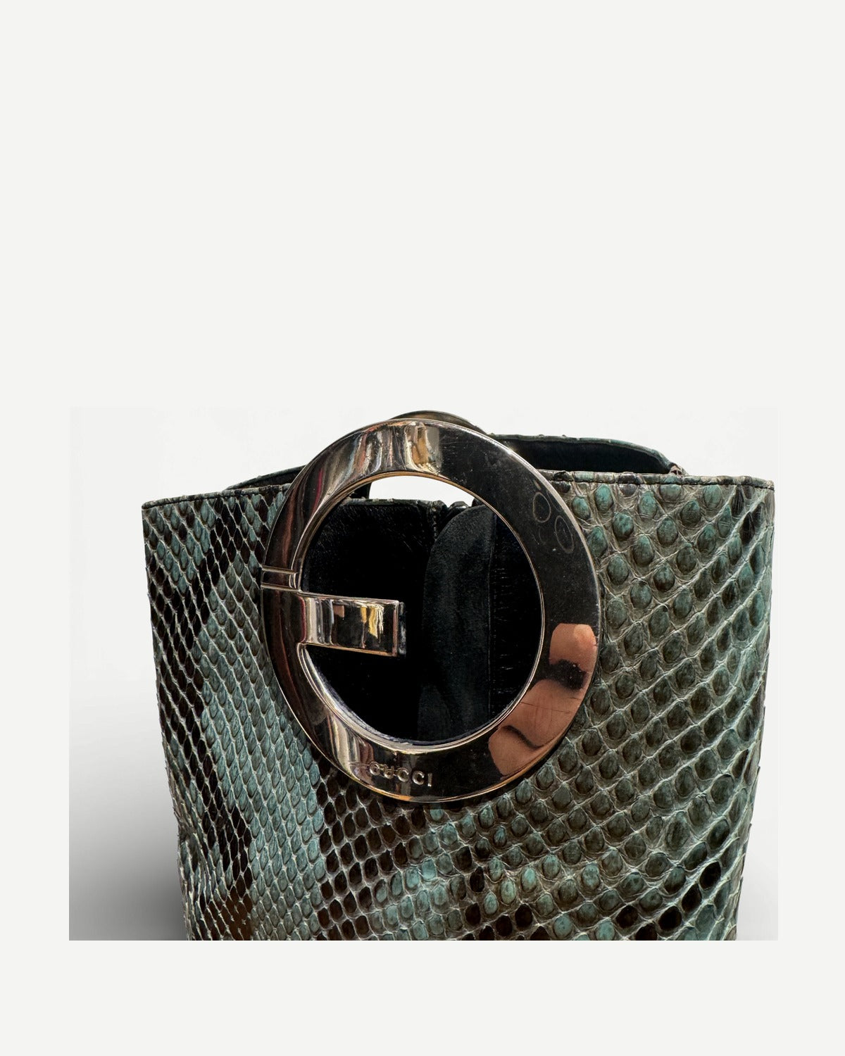 Gucci by Tom Ford SS96 Python G Metal Logo Boots