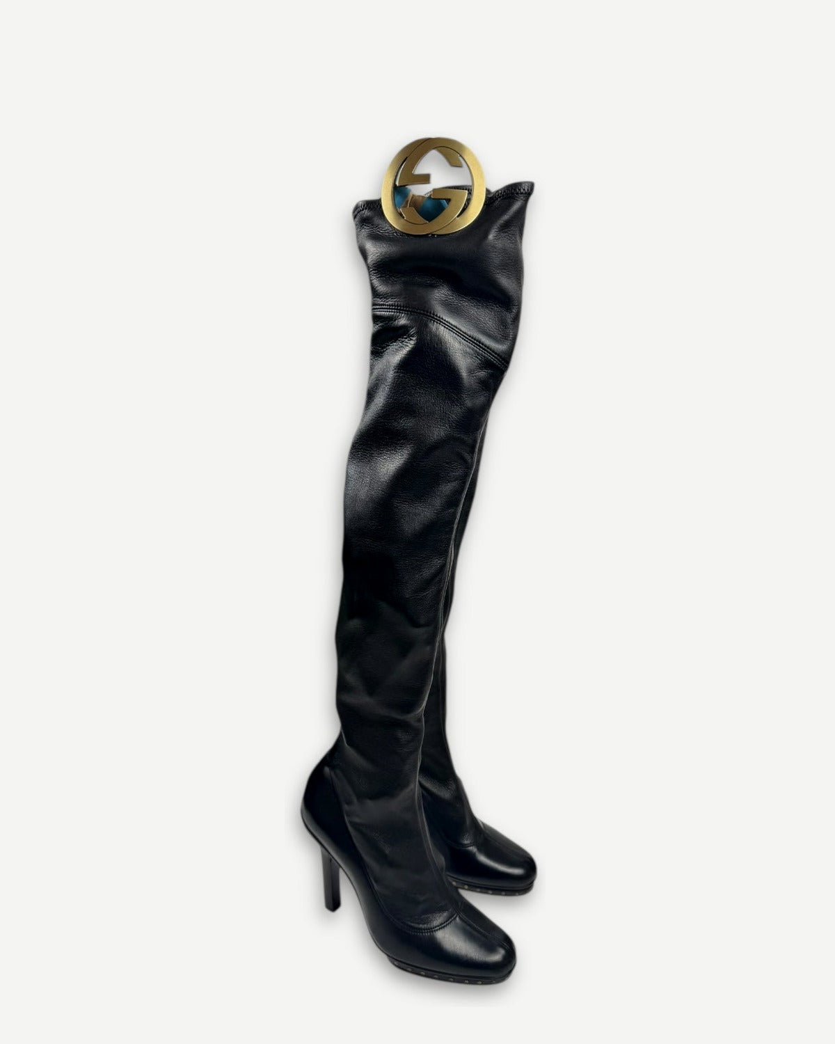 Gucci by Tom Ford 1995 Overknee Leather Boots