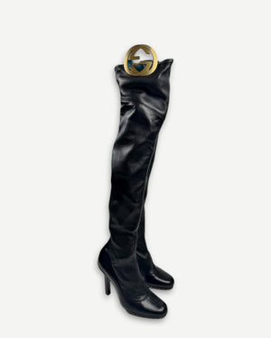 Gucci by Tom Ford 1995 Overknee Leather Boots