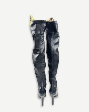 Gucci by Tom Ford 1995 Overknee Leather Boots