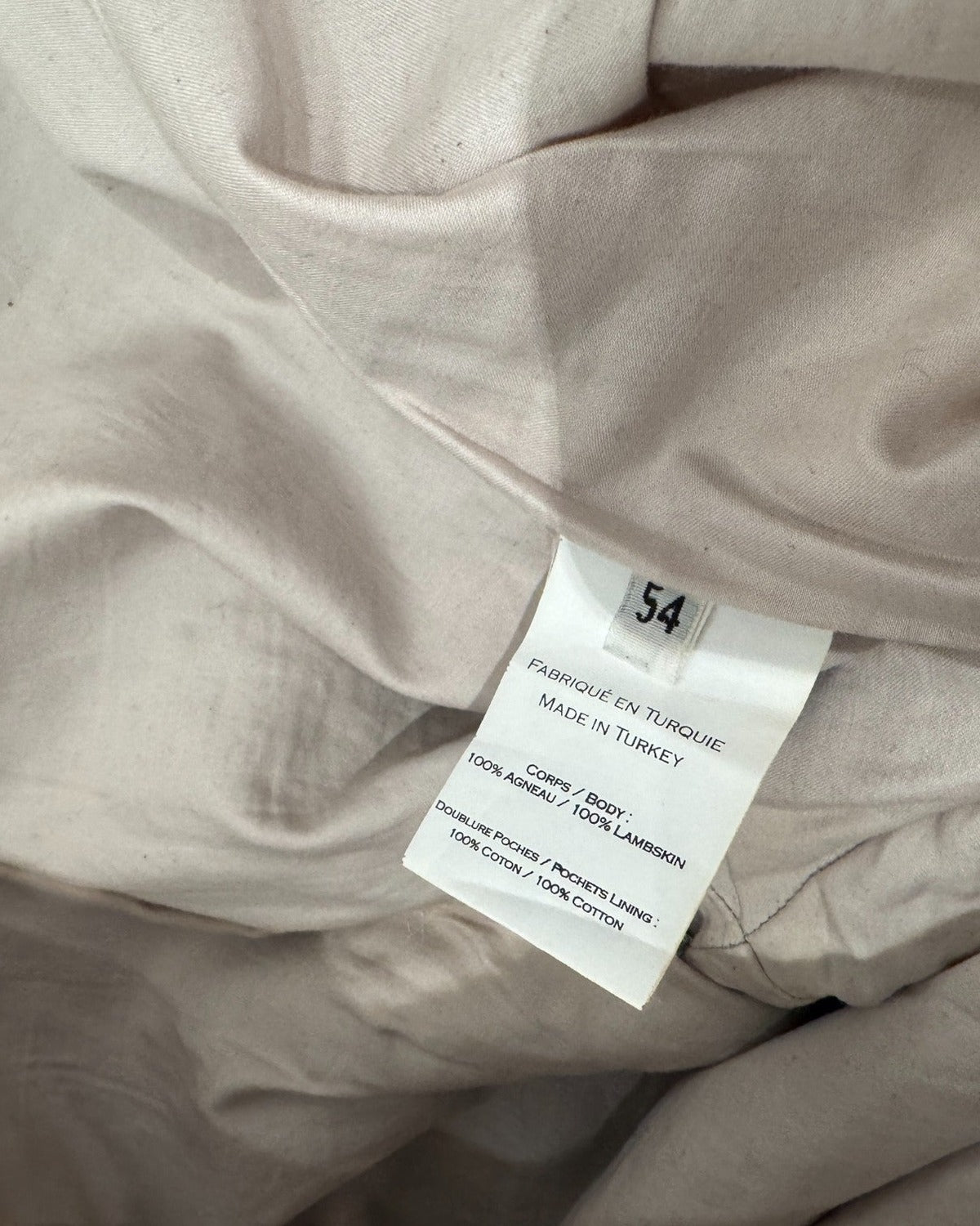 Balmain SS13 Cream Leather Biker Pants