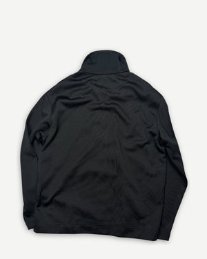 Lanvin Black Technical Knit Halfzip Sweater