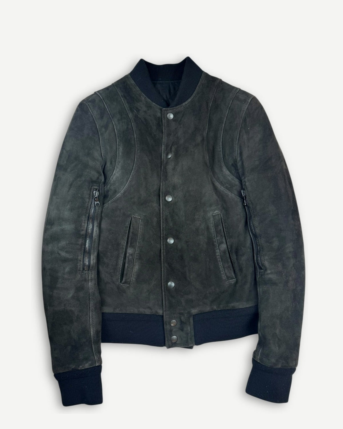 Balmain AW10 by Christophe Decarnin Suede Teddy Jacket
